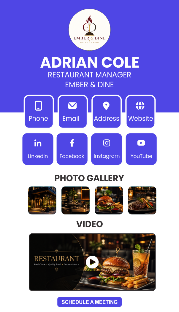 Template 3 preview in phone frame